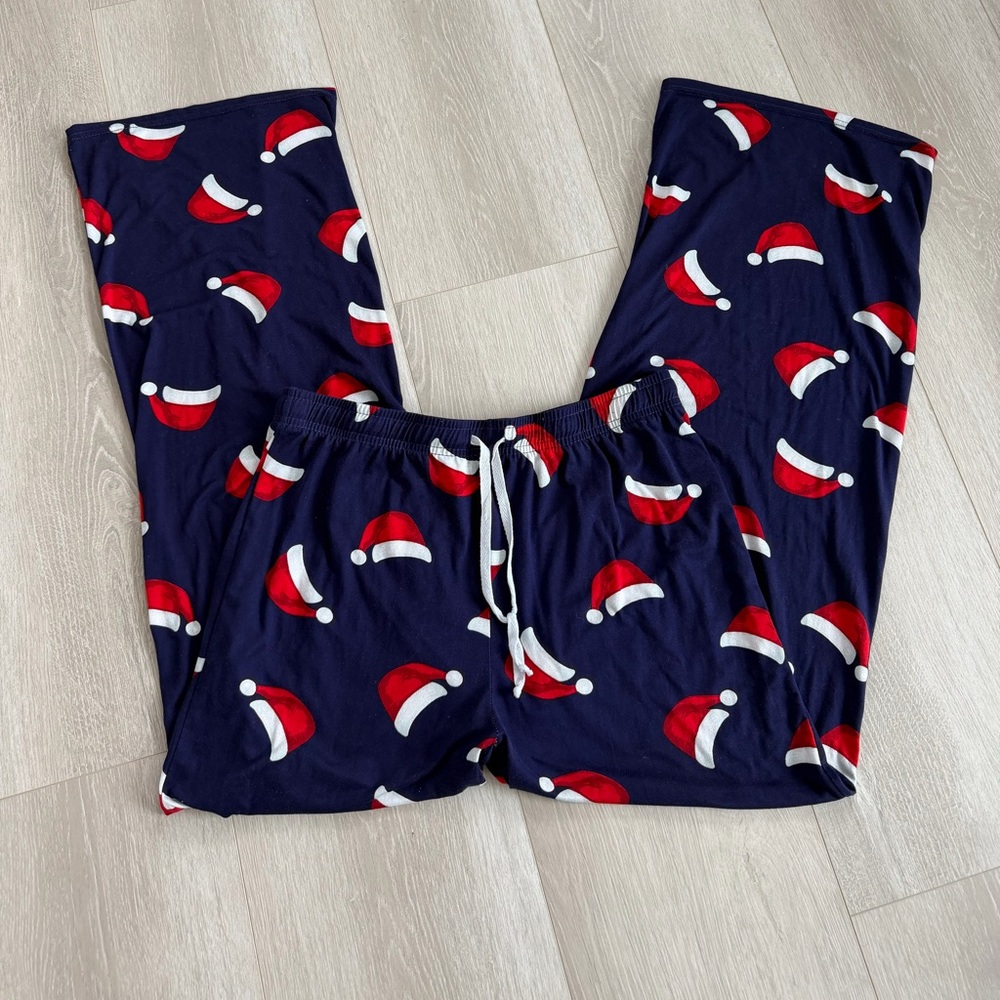 MENS CHRISTMAS HELLO MELLO CHRISTMAS SLEEP PANTS/  LOUNGEWEARPANTS
size XL NAVY/